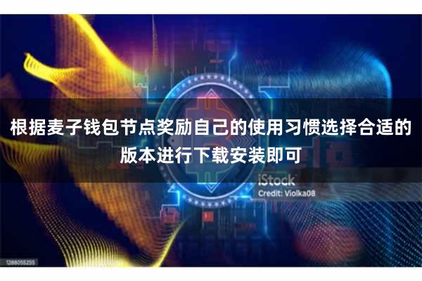 根据麦子钱包节点奖励自己的使用习惯选择合适的版本进行下载安装即可